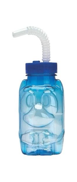 botella bluey azul