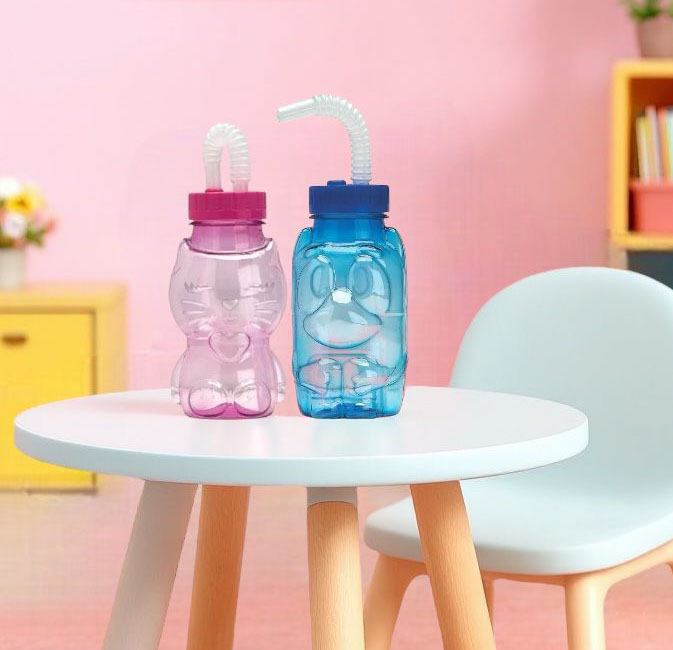 set botellas animalitos