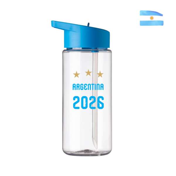BOTELLA RECTA FLIP ARGENTINA MUNDIAL - no incluye diseño
